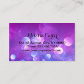 Bokeh Beauty Salon Make-up Artiest Lash Extensions Visitekaartje (Achterkant)