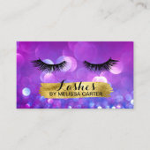 Bokeh Beauty Salon Make-up Artiest Lash Extensions Visitekaartje (Voorkant)