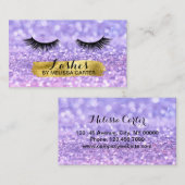 Bokeh Beauty Salon Make-up Artiest Lash Extensions Visitekaartje (Voorkant / Achterkant)