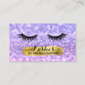 Bokeh Beauty Salon Make-up Artiest Lash Extensions Visitekaartje (Voorkant)