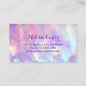 Bokeh Beauty Salon Make-up Artiest Lash Extensions Visitekaartje (Achterkant)