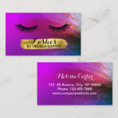 Bokeh Beauty Salon Make-up Artiest Lash Extensions Visitekaartje (Voorkant / Achterkant)
