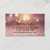 Bokeh Beauty Salon Make-up Artiest Lash Extensions Visitekaartje (Achterkant)