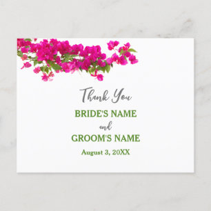 Bokeh bedankt briefkaart