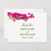 Bokeh bedankt briefkaart (Voorkant / Achterkant)