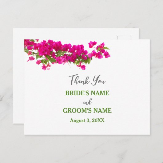 Bokeh bedankt briefkaart (Voorkant / Achterkant)