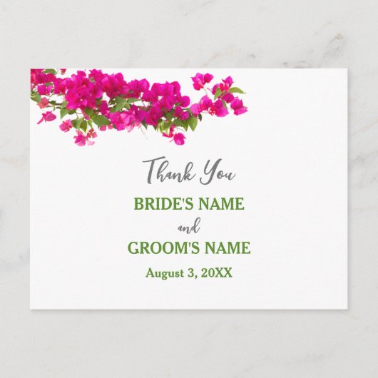 Bokeh bedankt briefkaart (Voorkant)