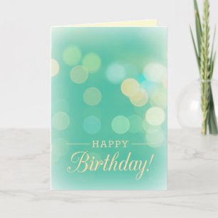 Bokeh Birthday Kaart