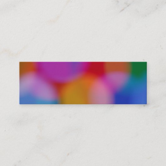 Bokeh bladwijzer visitekaartje (Voorkant)