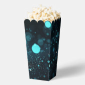 Bokeh Blizzard Achtergrond - Teal Bedankdoosjes (Popped)