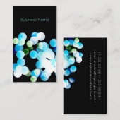 Bokeh Blue Elegant Modern Visitekaartje (Voorkant / Achterkant)