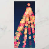 Bokeh Boomlichten, Kerstmenu Menu (Achterkant)