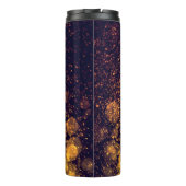 Bokeh Brilliance: Abstract licht spelen Thermosbeker (Achterkant)