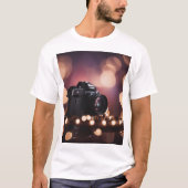 bokeh camera t-shirt (Voorkant)