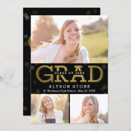 Bokeh Collage EDITABLE COLOR Afstuderen Kaart