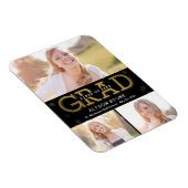 Bokeh Collage EDITABLE COLOR Afstuderen Magnet Magneet (Rechterzijde)