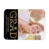 Bokeh Collage EDITABLE COLOR Afstuderen Magnet Magneet (Horizontaal)