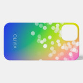 Bokeh Colorful Gradient iPhone Hoesje (Achterkant horizontaal)