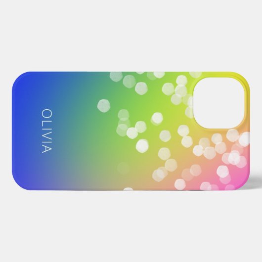 Bokeh Colorful Gradient iPhone Hoesje (Achterkant horizontaal)