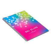 Bokeh Colorful Gradient Notitieboek (Rechterzijde)