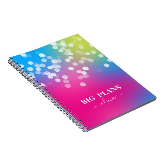  Bokeh Colorful Gradient Notitieboek (Rechterzijde)