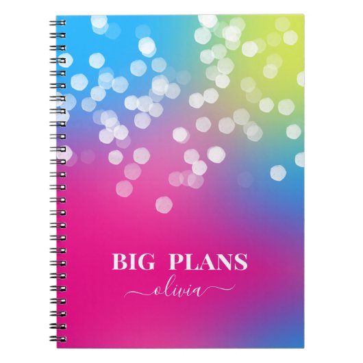 Bokeh Colorful Gradient Notitieboek (Voorkant)