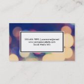 Bokeh | Colorful II Visitekaartje (Achterkant)