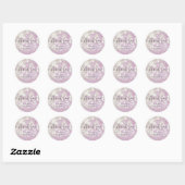 bokeh crystal glitter monogram dank u Sticker (Vel)