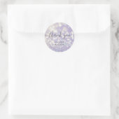 bokeh crystal glitter monogram dank u Sticker (Tas)