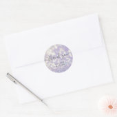 bokeh crystal glitter monogram dank u Sticker (Envelop)