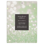 bokeh crystal glitter pastel monogram Klembord (Achterkant)