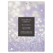 bokeh crystal glitter pastel monogram Klembord (Achterkant)