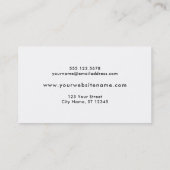 Bokeh & de Vage Flessen die van het Glas op Licht Visitekaartje (Achterkant)