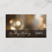 Bokeh & de Vage Flessen die van het Glas op Licht Visitekaartje (Voorkant)