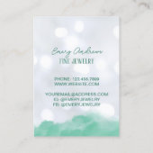 Bokeh Designer Sieraden Oorbel Houder Display Visitekaartje (Achterkant)