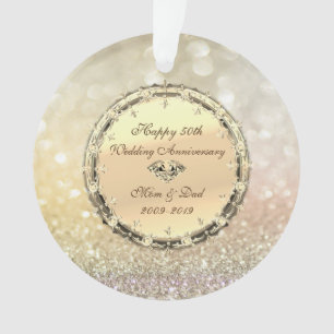 Bokeh, Diamanten Huwelijksjubileum Ornament