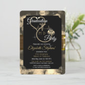 Bokeh Doctor Stethoscoop EKG Graduation Party Kaart (Staand voorkant)