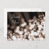 Bokeh effect textuur. Dank je. Briefkaart (Voorkant / Achterkant)