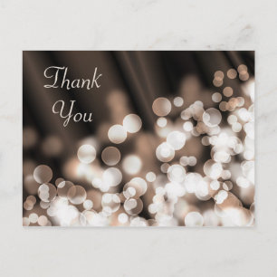 Bokeh effect textuur. Dank je. Briefkaart