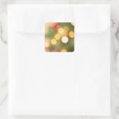 Bokeh-effect Vierkante Sticker (Tas)