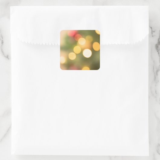 Bokeh-effect Vierkante Sticker (Tas)