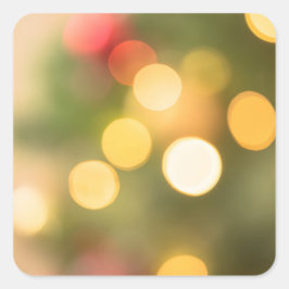 Bokeh-effect Vierkante Sticker
