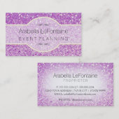 Bokeh Elegant Events Visitekaartje Glitter (Voorkant / Achterkant)