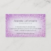 Bokeh Elegant Events Visitekaartje Glitter (Achterkant)