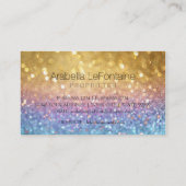 Bokeh Elegant Events Visitekaartje Glitter (Achterkant)