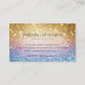 Bokeh Elegant Events Visitekaartje Glitter (Achterkant)