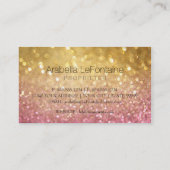 Bokeh Elegant Events Visitekaartje Glitter (Achterkant)