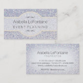 Bokeh Elegant Events Visitekaartje Glitter (Voorkant / Achterkant)
