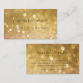Bokeh Elegant Events Visitekaartje Glitter (Voorkant / Achterkant)