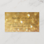 Bokeh Elegant Events Visitekaartje Glitter (Achterkant)
